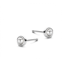 Pearl øreringe - sterlingsølv | Spirit Icons